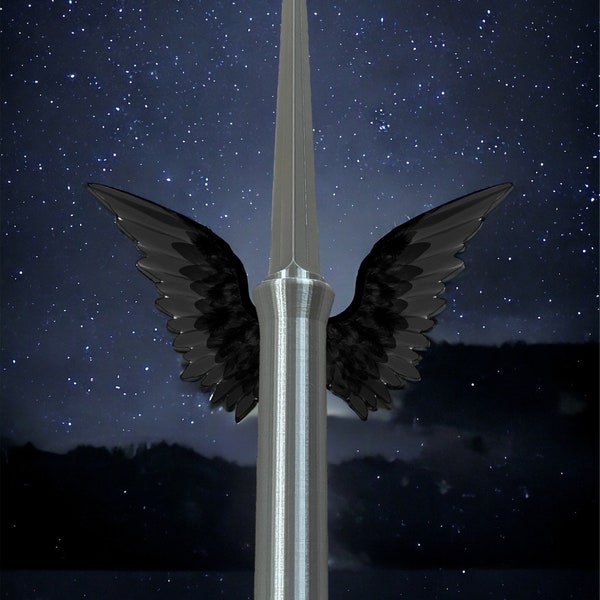 Angel Blade Full Size 16” Silver Angel Blade, SPN, Supernatural, Gift for Her, Gift for Him, Birthday, Mothers Day ConSafe