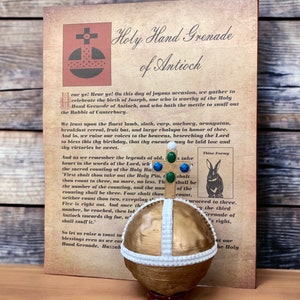 Holy Hand Grenade Replica, Gift for Dad, Returement Gift for Him, Charity Auction Item, Party Gifts, Personalized Present