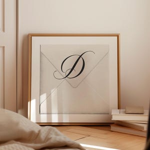 Impressão da letra D, letra para impressão, impressão do alfabeto, impressão de iniciais, arte de parede com impressão de letras, placa de letra, pôster de monograma, download digital