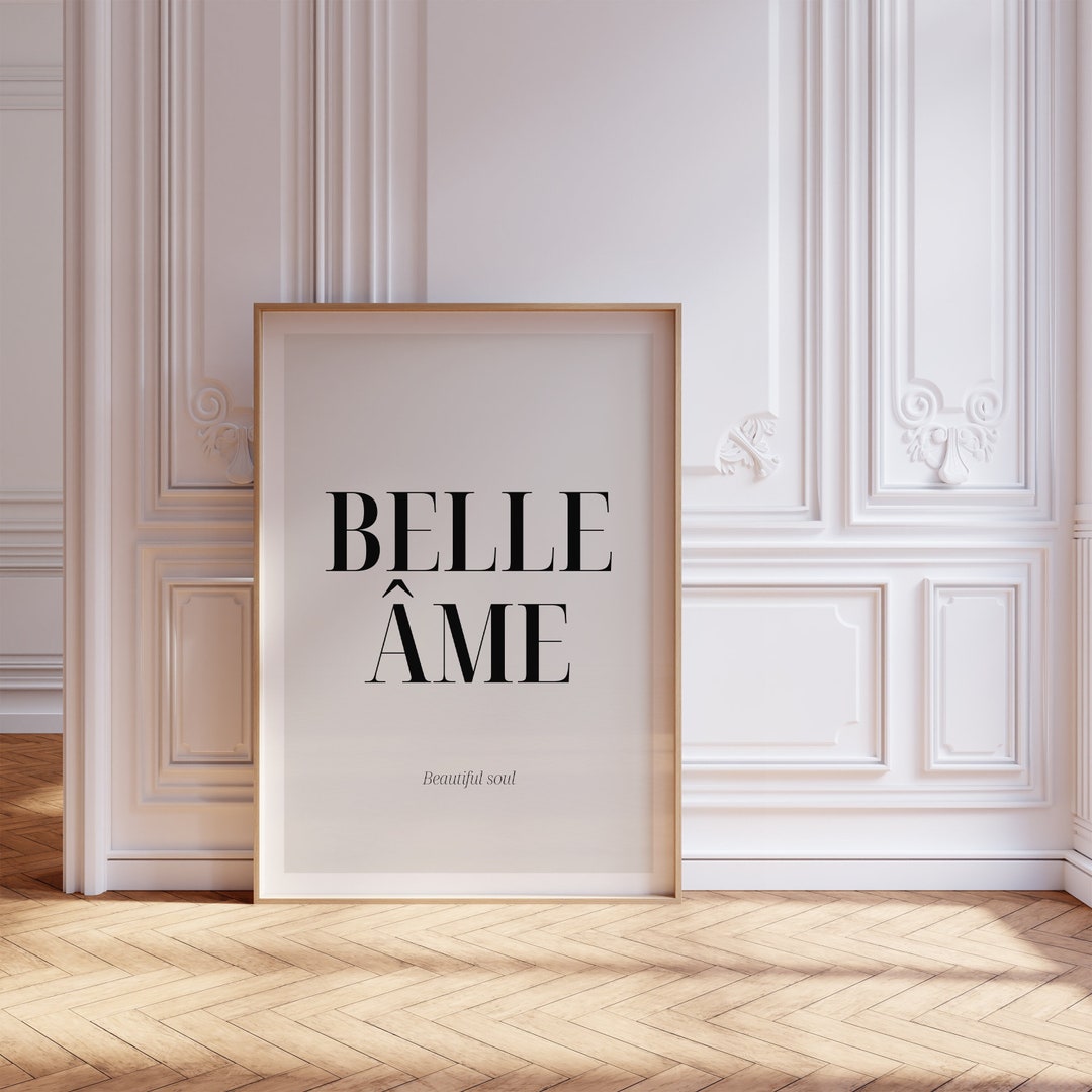 Belle Ame AFDRUKBAAR citaat, Frans decor, definitie print, mooie ziel  betekenis, Frans citaat, Franse woorden, inspirerend citaat, - Etsy België, image size:1080x1080