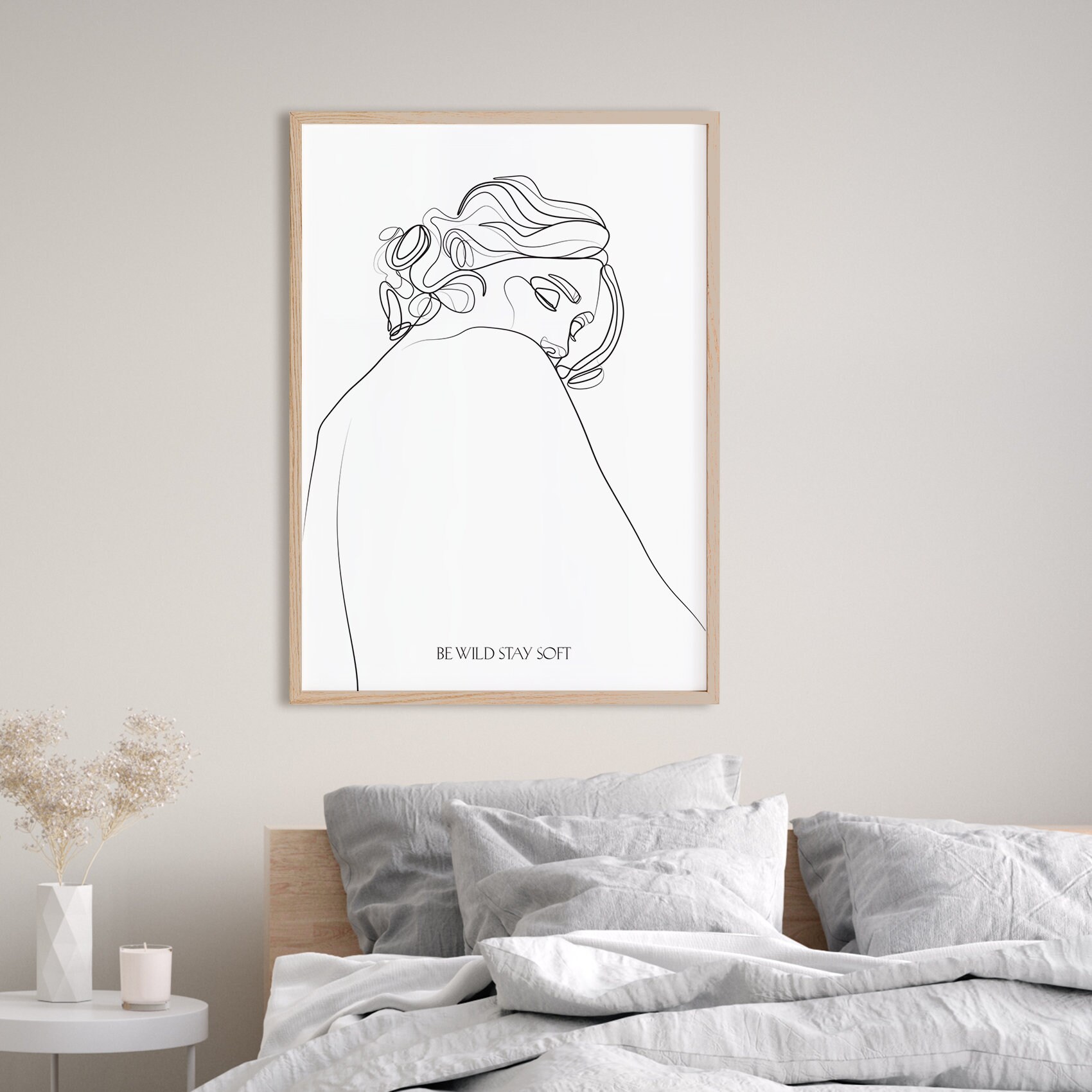 Abstract woman line drawing Printable woman line art Lady | Etsy