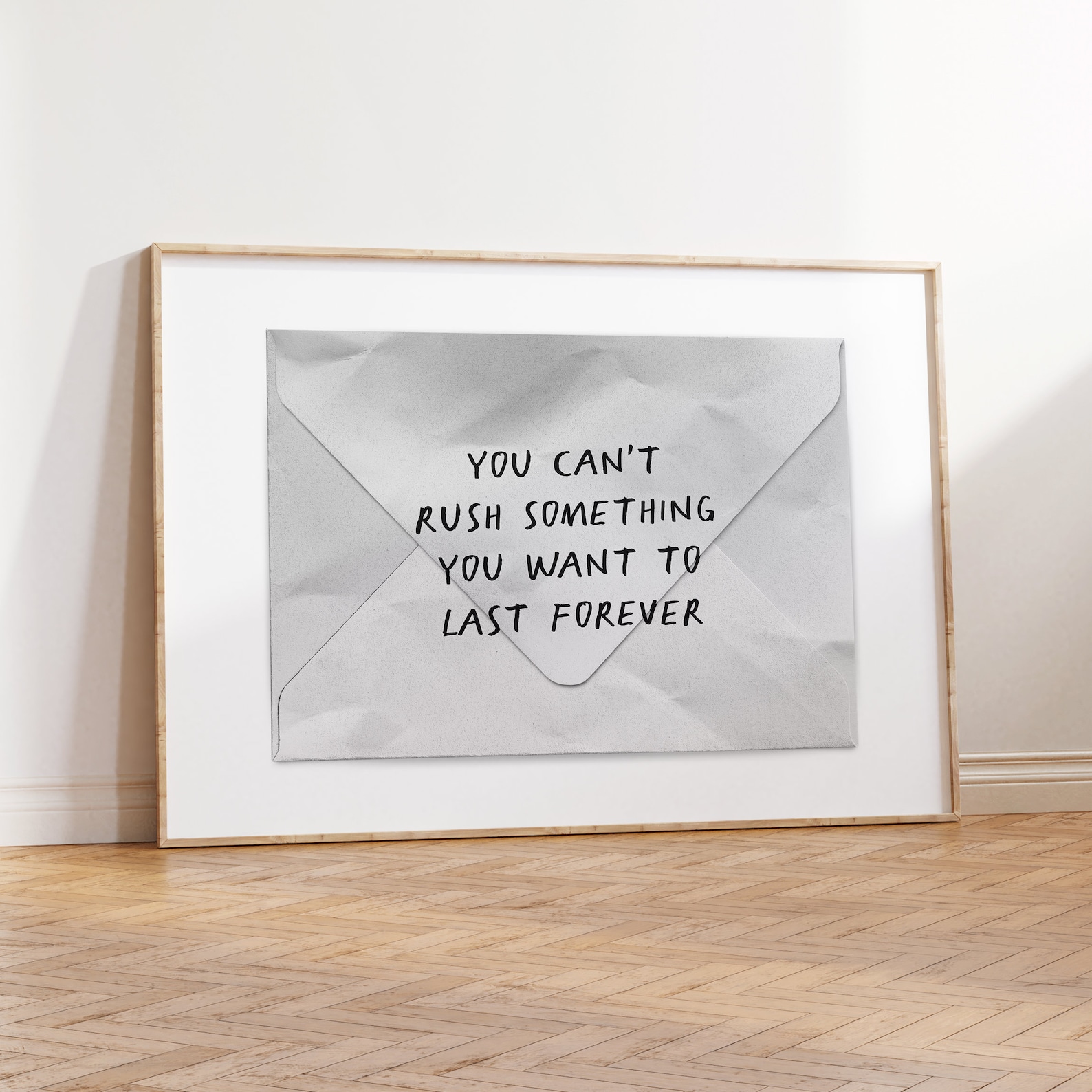 Personalized Poster Custom Text Poster Text on Envelope Etsy