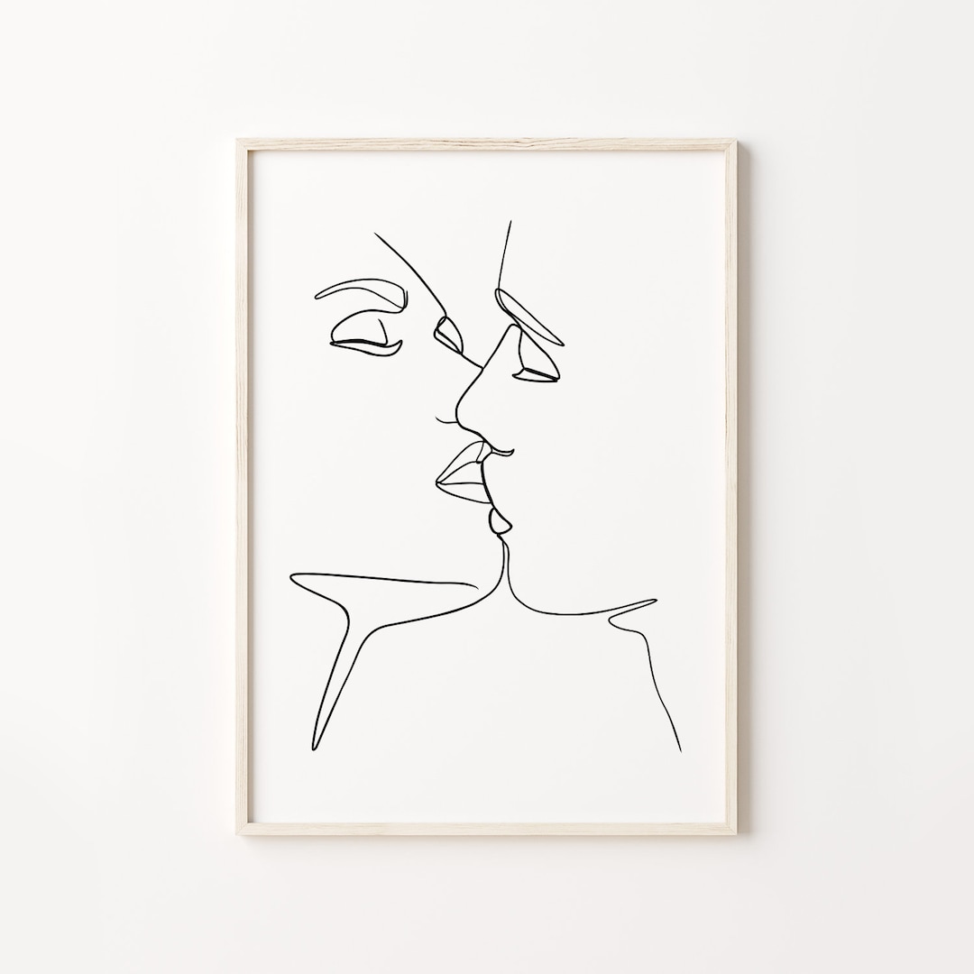 Stampa artistica di coppia, decorazione per la stanza Tumblr