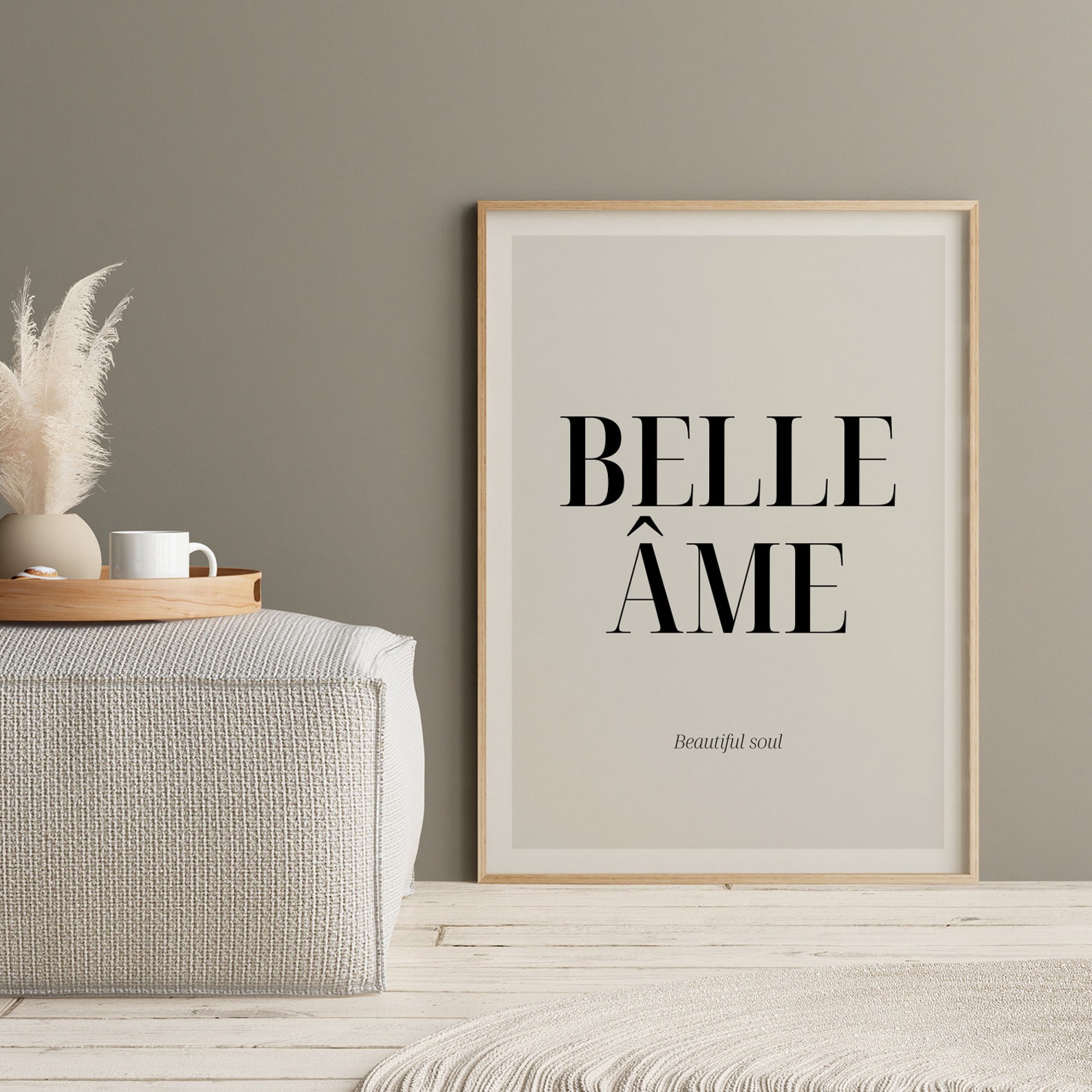 Belle Ame PRINTABLE Quote French Decor Definition Print | Etsy