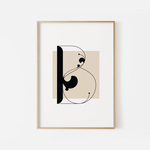 Letter B Poster - Etsy