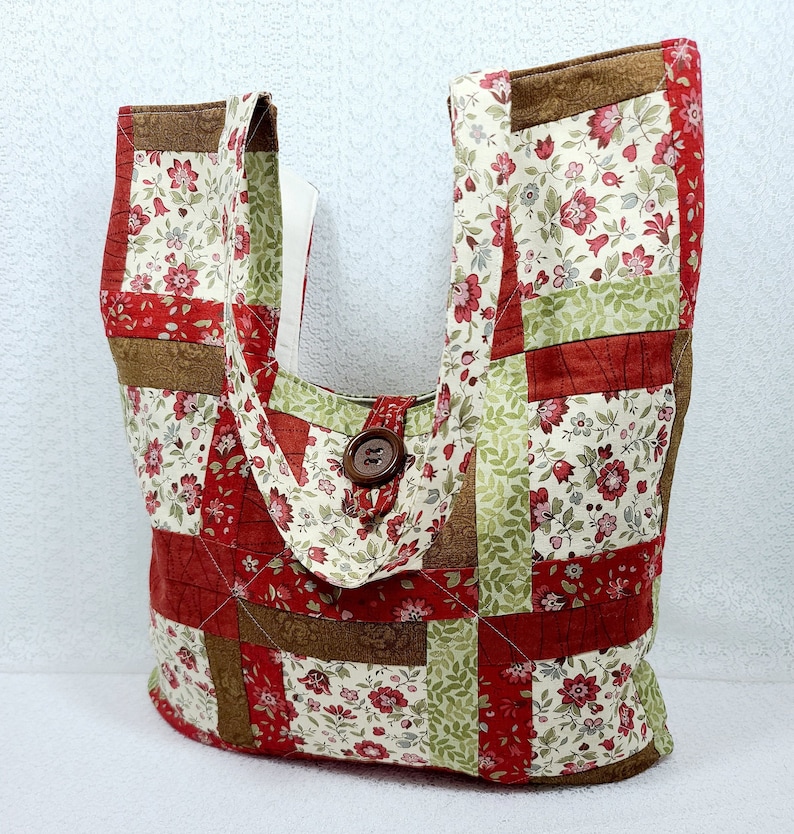 Quilted Purse Quilted Bag Quilted Shoulder Bag Patchwork Etsy