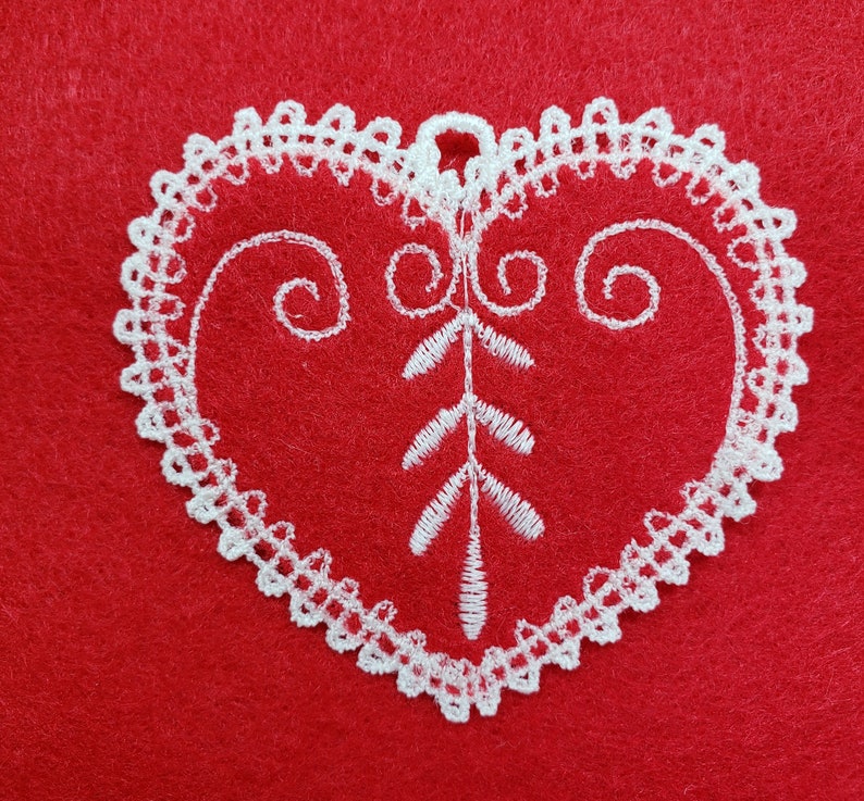 Lace Pocket Size Hearts set of 4 Lace Valentine Hearts Etsy