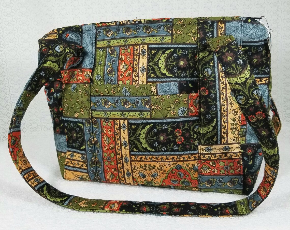 Quilted Purse Quilted Handbag Fabric Handbag Homemade Etsy