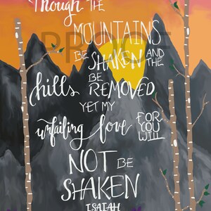 Isaiah 54:10 Digital Print Decor Download