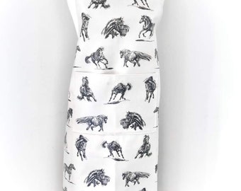 Horse Oilcloth Apron