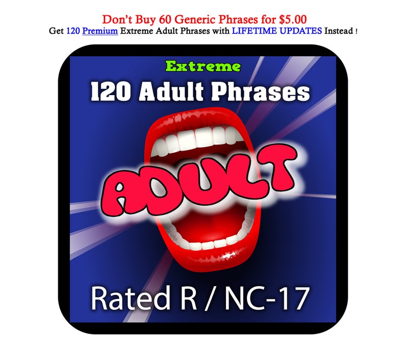 128 Adult Watch Ya Mouth Game Kit Phrases Only Rated R / Etsy