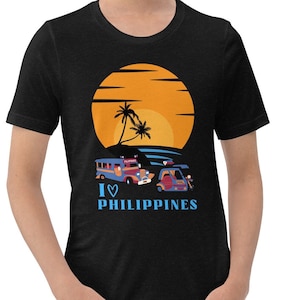 I love Philippines Short-Sleeve Unisex T-Shirt, great gift for men or women