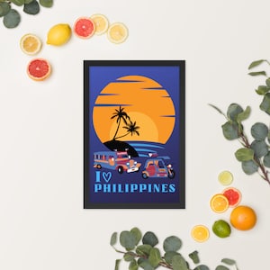 I love Philippines Framed poster
