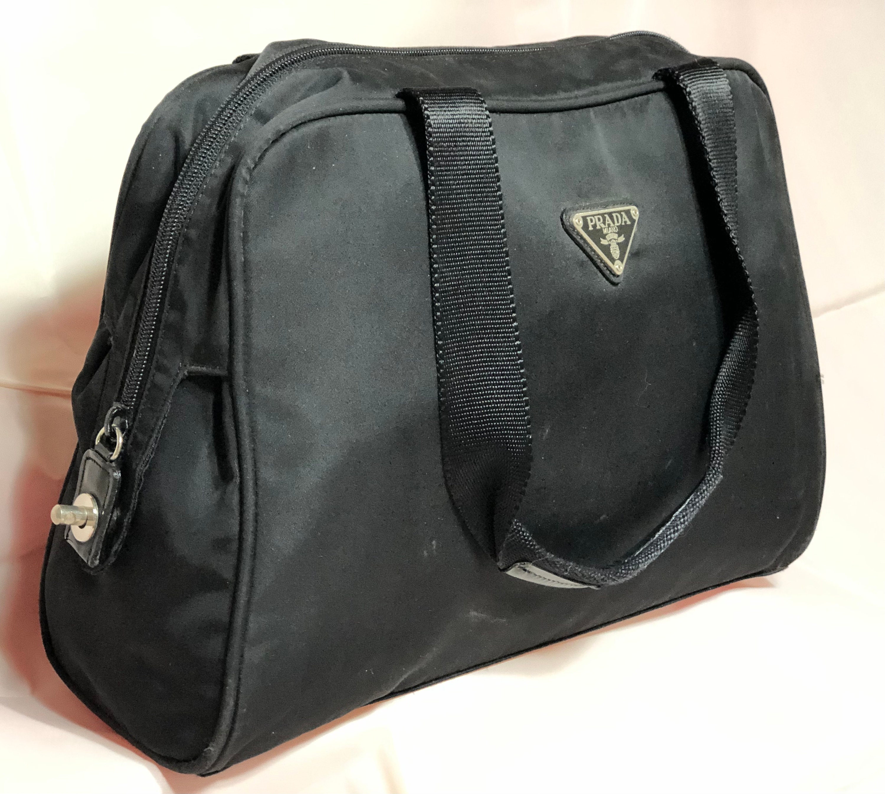 Prada, Bags, Prada Borsa In Tessuto Catena Panna Made In Italy Vintage  Early 9s