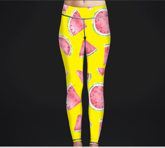 watermelon yoga pants
