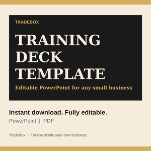 Employee Training Presentation Template, Editable PowerPoint Staff Training Deck, Small Business Team Training Slides With Speaker Notes
