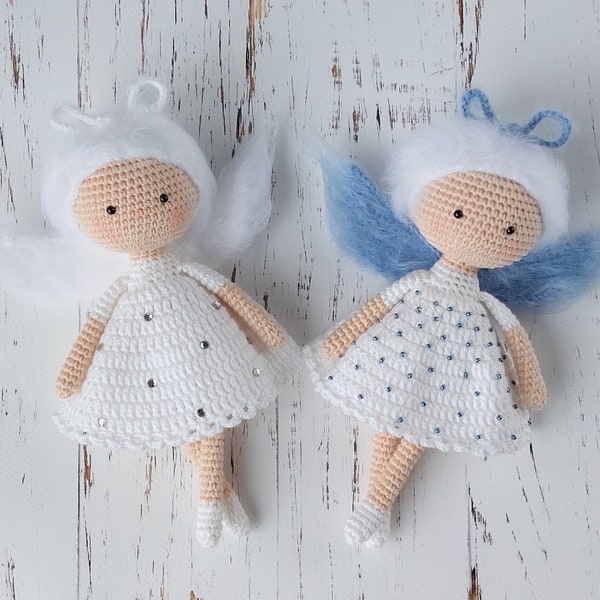 The pattern of the crochet angel doll| fairy doll pattern | pattern amigurumi doll | crochet pattern angel doll | baby doll pattern. CM