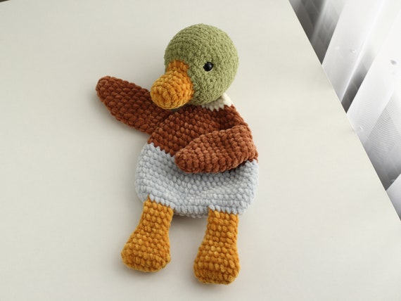 Crochet Mallard Duck Lovey Pattern: Beginner Snuggler (US PDF)