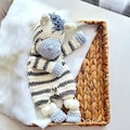 Crochet  Pattern Zebra Lovey, Crochet Animal, Crochet  Zebra Sleepy, Snuggler Patten, Crochet Animal, Amigurumi Comforter Cuddle Toy, OL product logo
