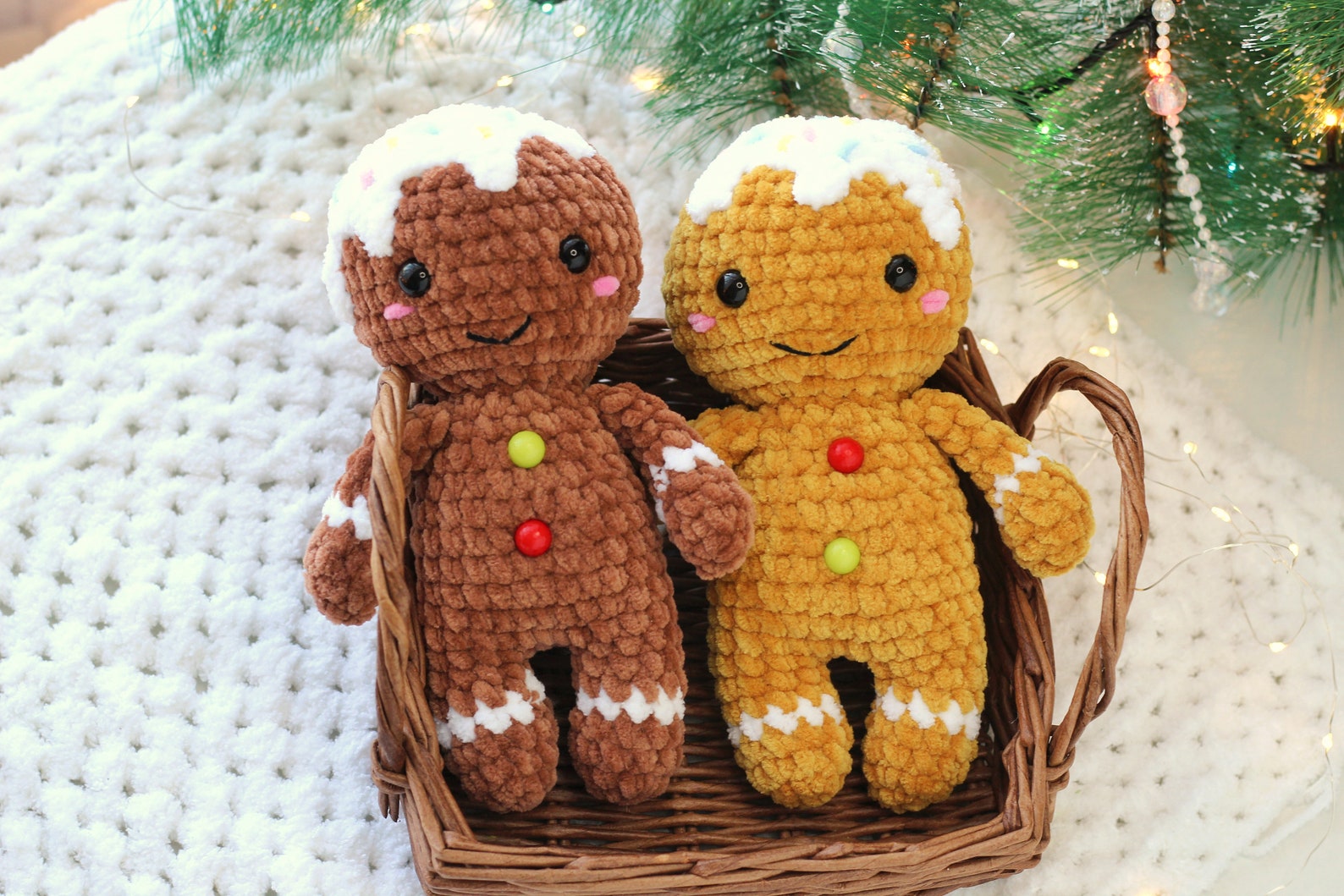 PDF PATTERN Crochet Gingerbread Man Christmas Ornaments - Etsy