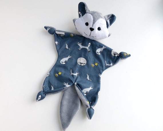 Pdf Baby Lovey Blanket Pattern Fox Lovey Pdf Sewing Pattern Wolf Security Blanket Pdf Pattern Baby Comforter Pattern Doudou Pattern XMD Etsy