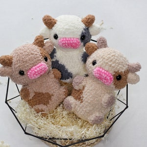 Kuh Häkelanleitung, Kuh Amigurumi Häkelanleitung, Kuh Plüsch-Anleitung, Ol