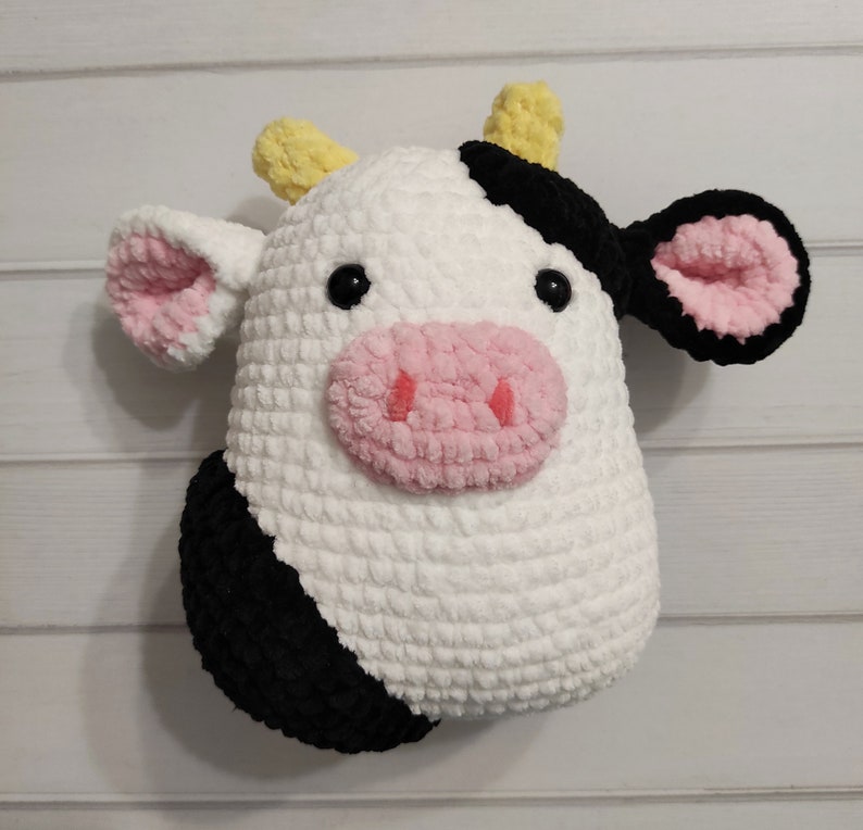 Crochet Pattern Cow Squishmallow Cow Crochet Cow Toy Plush Etsy