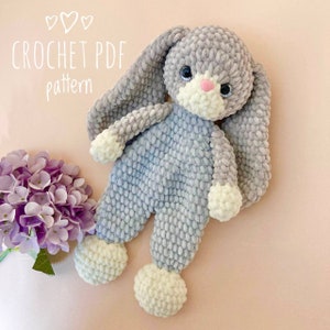 Crochet bunny pattern Crochet snuggler pattern Amigurumi bunny pattern Plush bunny pattern CT