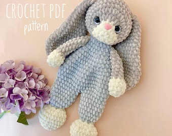 Crochet bunny pattern Crochet snuggler pattern Amigurumi bunny pattern Plush bunny pattern CT