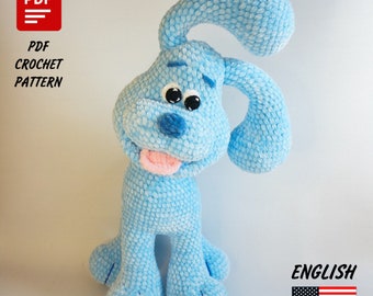 Patrón Crochet el Cachorro/ Cachorro de Peluche Divertido/ Diseño Crochet PDF Cachorro/ Patrón Amigurumi Cachorro