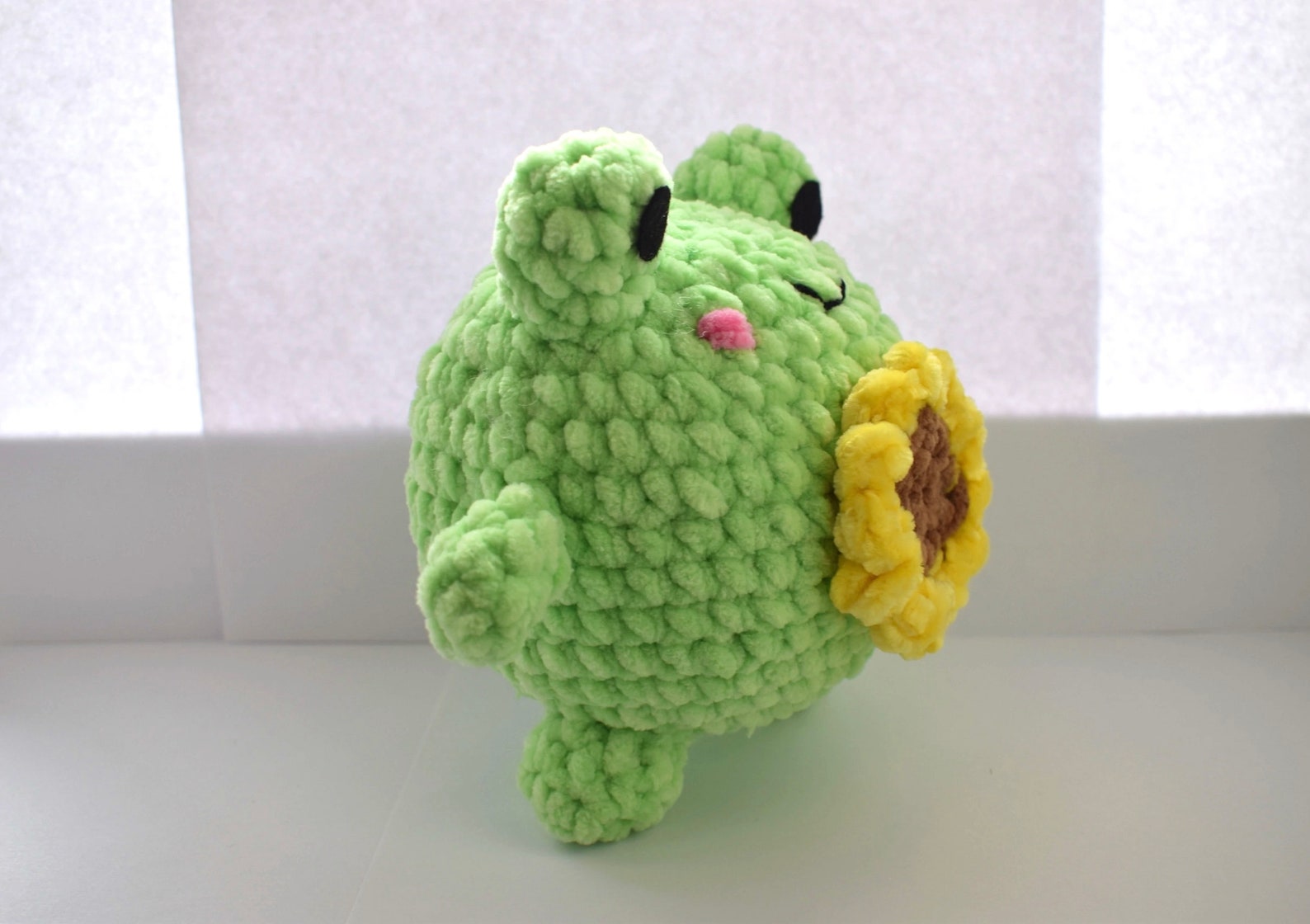 Crochet Frog Pattern Plush Frog Crochet Pattern Sunflower Etsy