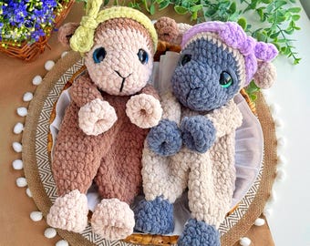 Patrón de amigurumi de ovejas: Patrón de amigurumi de cordero (Tutorial en PDF en inglés, términos de EE. UU.)