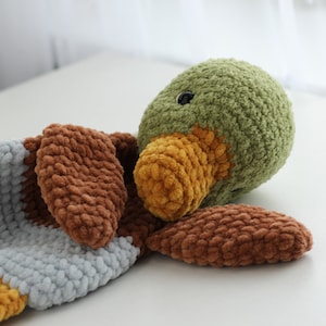 Patrón de peluche de pato real a crochet: Arrullo para principiantes (PDF de EE. UU.) imagen 2