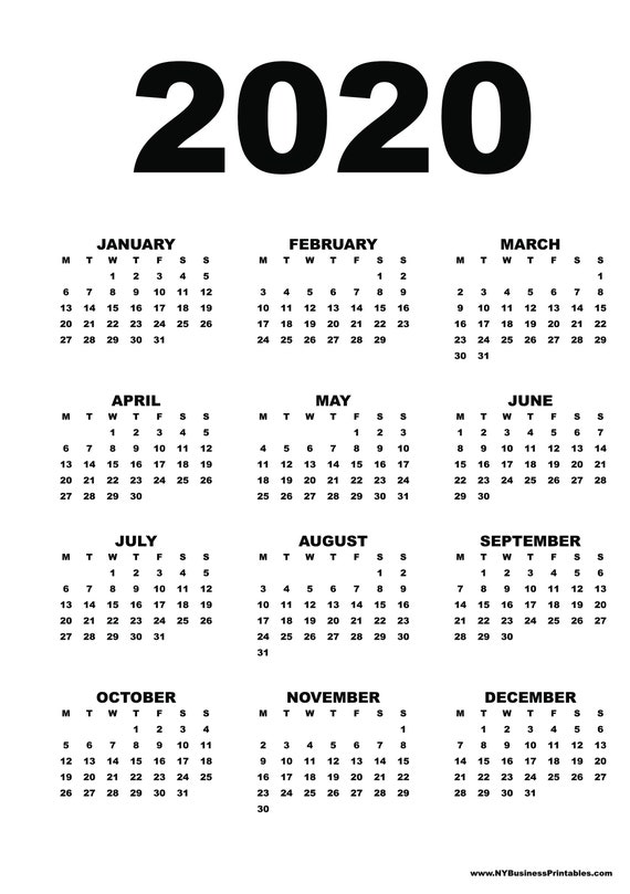 Calendar Insert Letter Decade Edition 21 22 23 Etsy