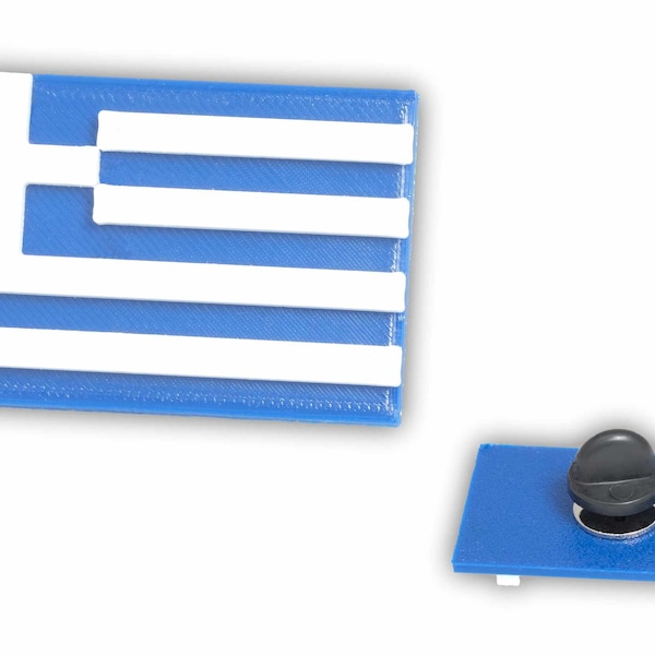 Greek Flag Lapel Pin with Rubber Backing, Celebrate Greek Heritage, Made in USA