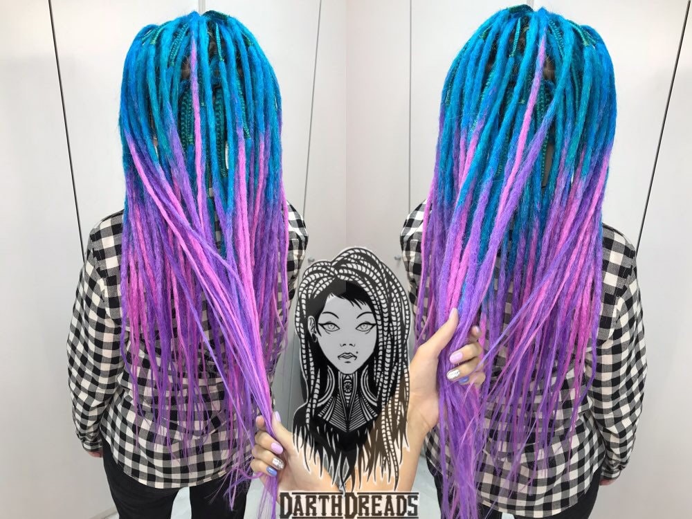 double ended synthetic dreads purple double ended synthetic dreads purple
