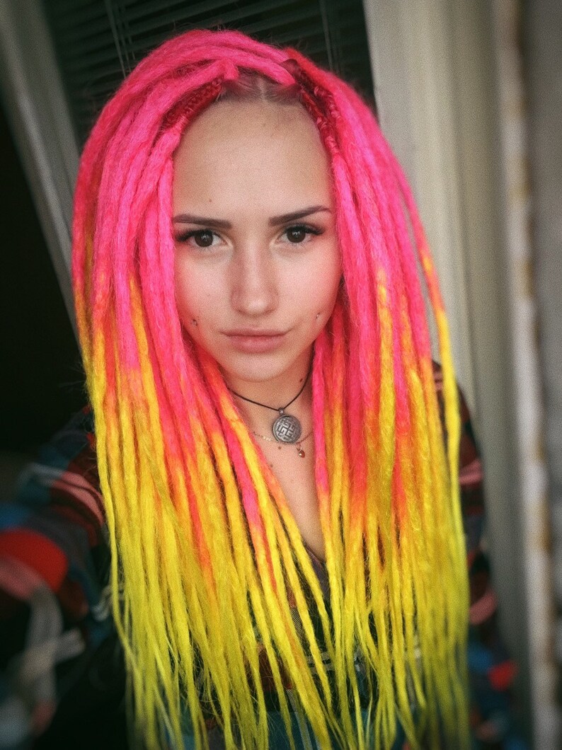 double ended synthetic dreads for sale purple and pink double ended synthetic dreads for sale purple and pink