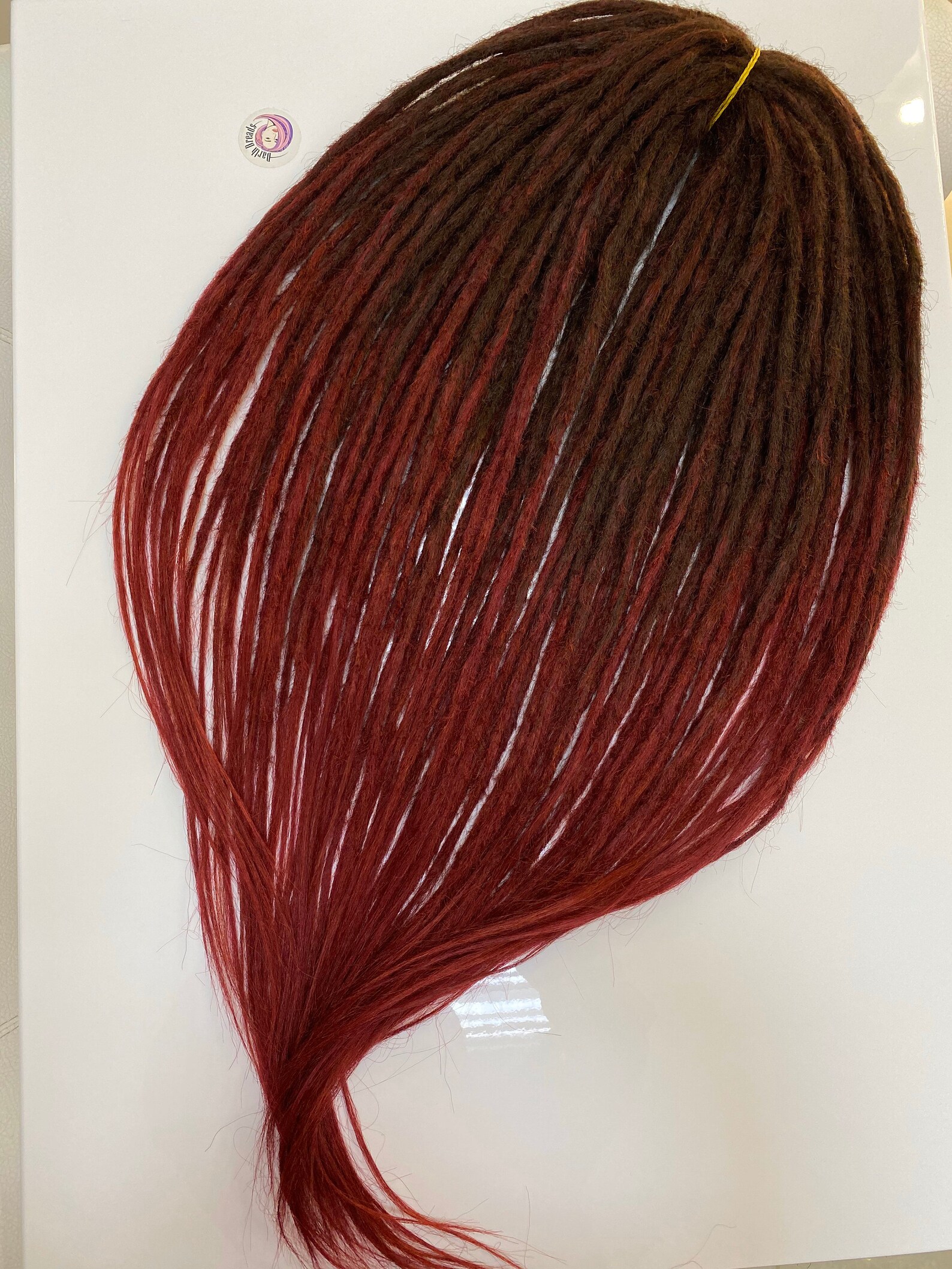 Brown to Wine Red Ombre Synthetic Dreads Crochet Dreadlocks Etsy