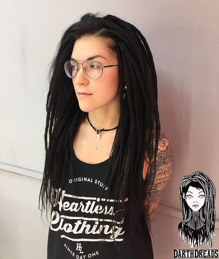 Black Synthetic Dreads Crochet Dreadlocks Full Set De Double Etsy Black Synthetic Dreads Crochet Dreadlocks Full Set De Double Etsy