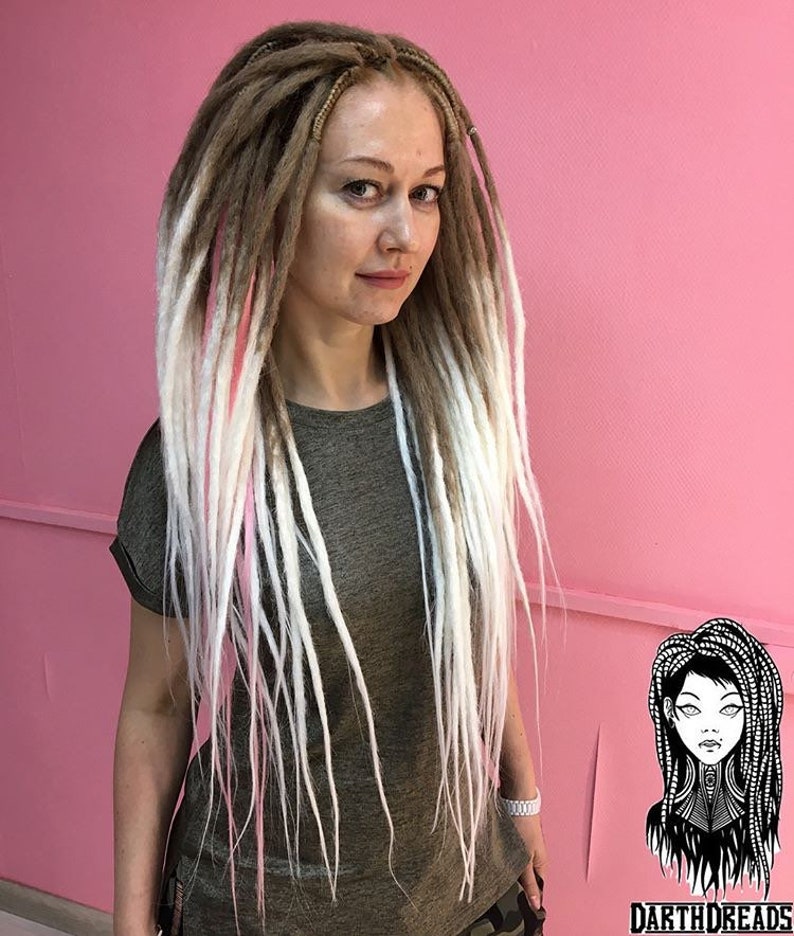 Braun weiß Ombre synthetische Dreads häkeln Dreadlocks voller | Etsy