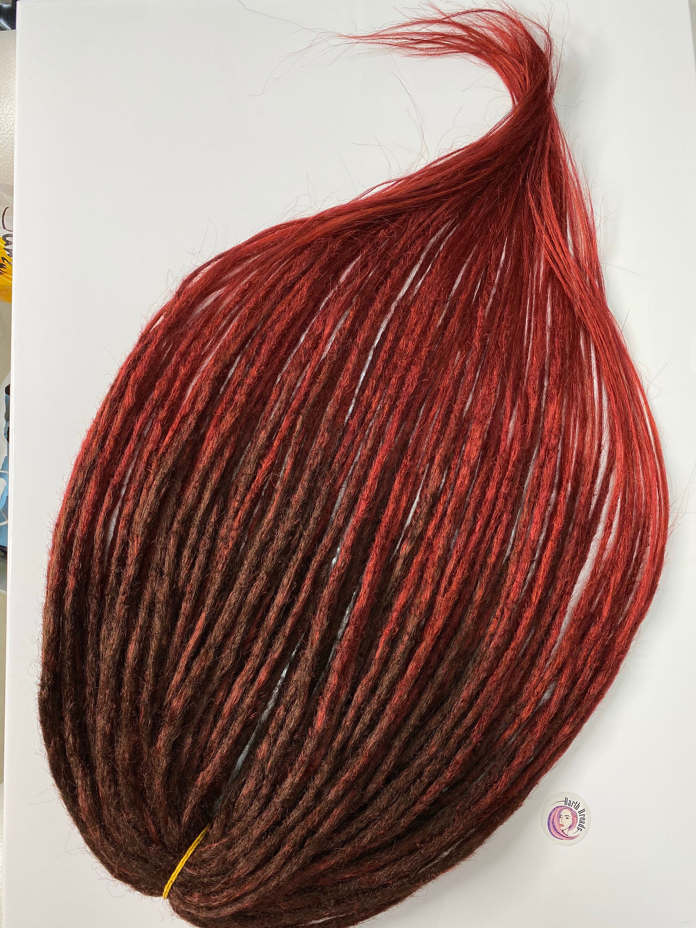 Brown to Wine Red ombre Synthetic Dreads Crochet Dreadlocks Etsy