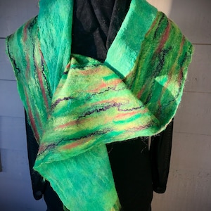 Luxury Fiber Nuno Felted Lightweight Scarf