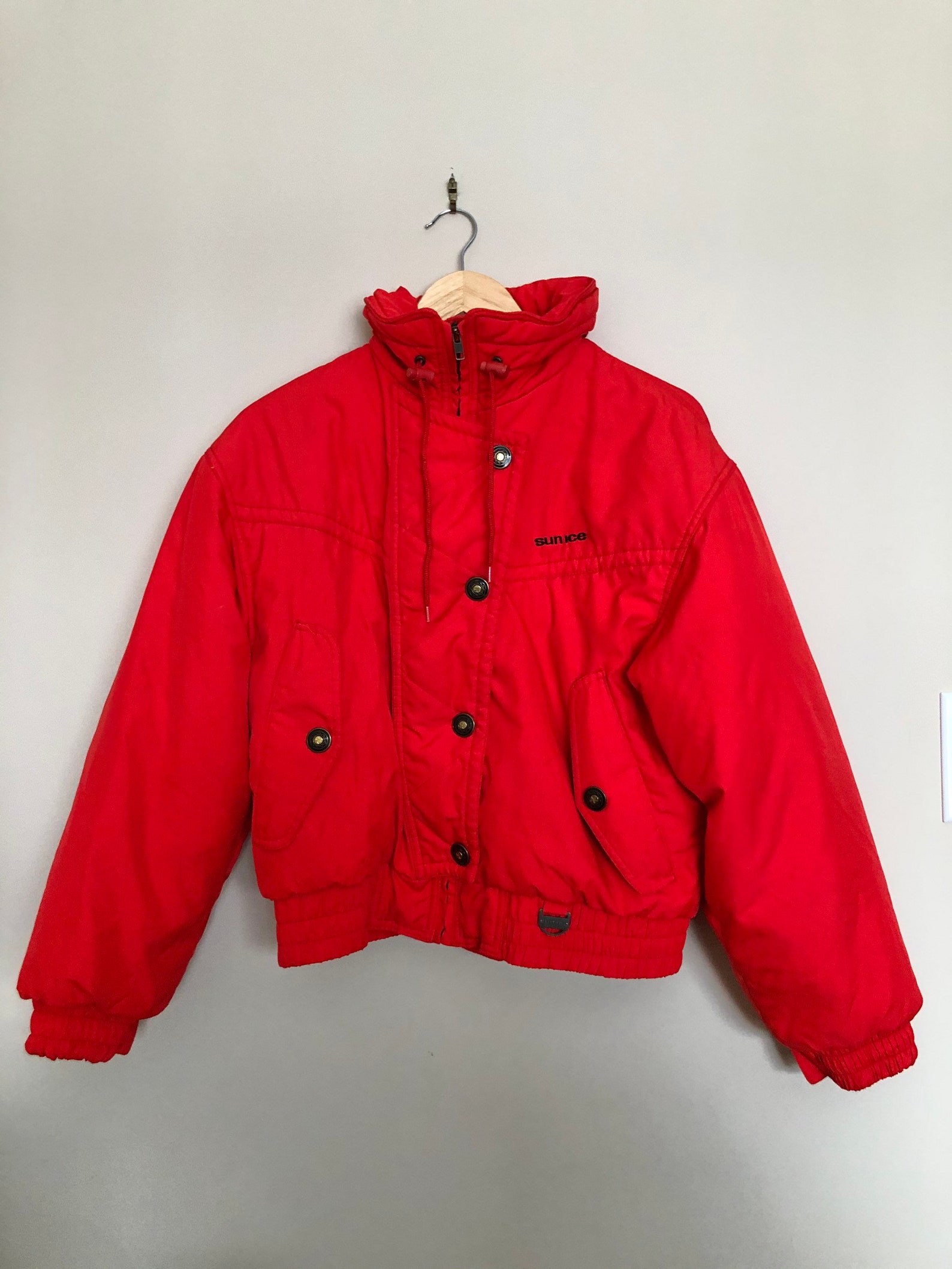 Vintage 1980s SUN ICE Ski Jacket in Red Ladies Size US 10 | Etsy