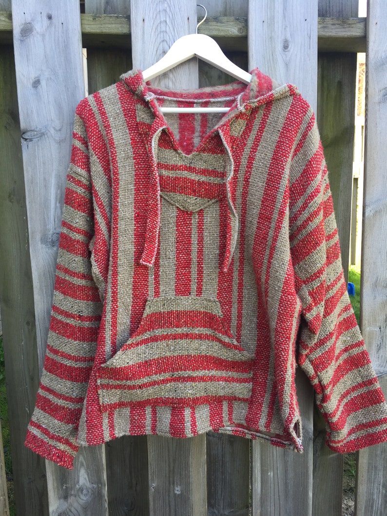 mexican woven hoodie