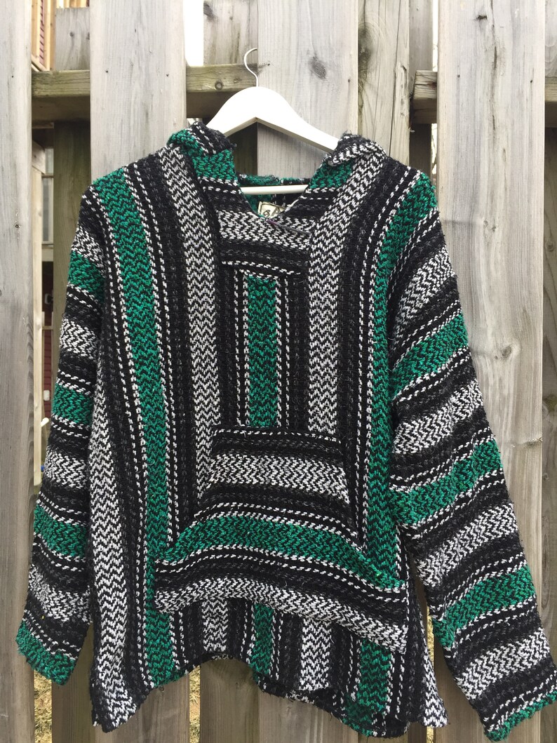mexican woven hoodie
