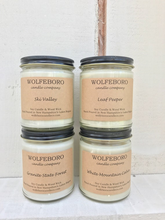 New Hampshire Inspired Fragrances 9oz Wood Wick Soy Candle Etsy