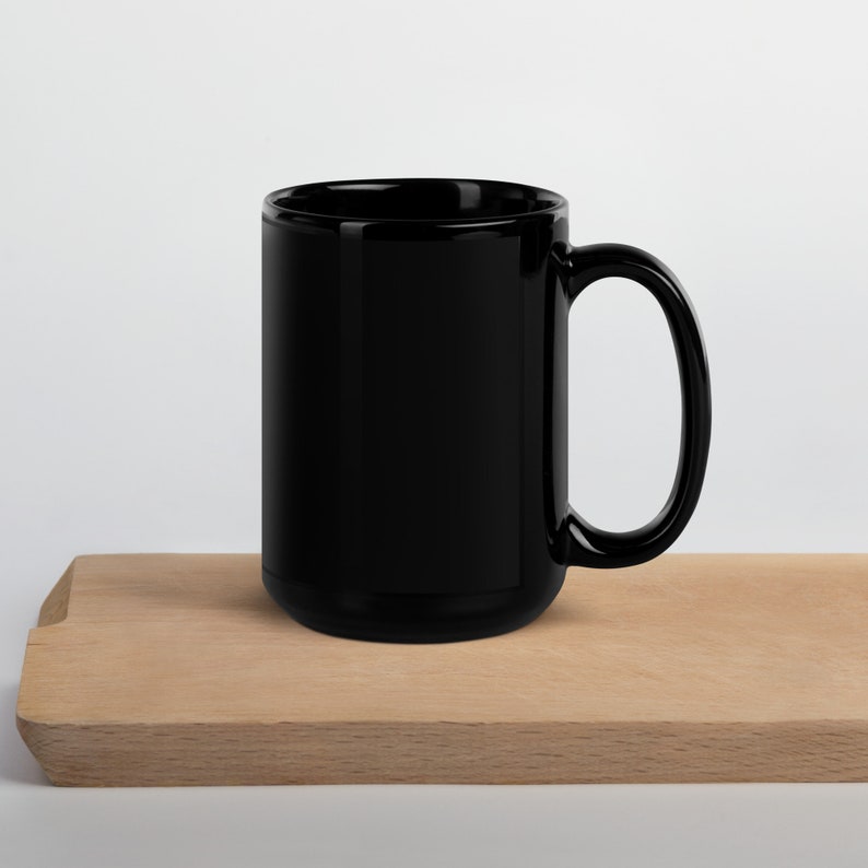 Out of the Silent Planet Black Glossy Mug 15 oz