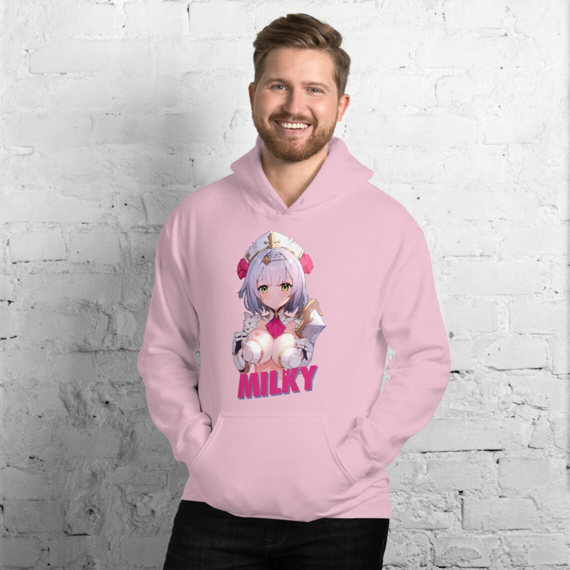 Ecchi milky Anime Girl Hoodie | Etsy