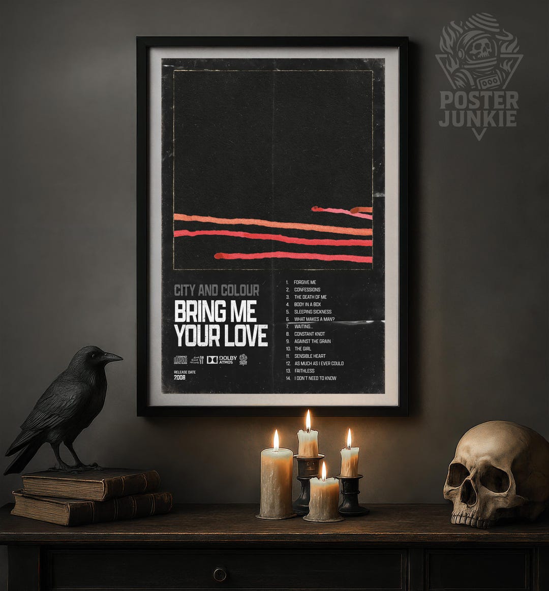 City and Colour 'bring Me Your Love' Special Edition Album Art Poster ...