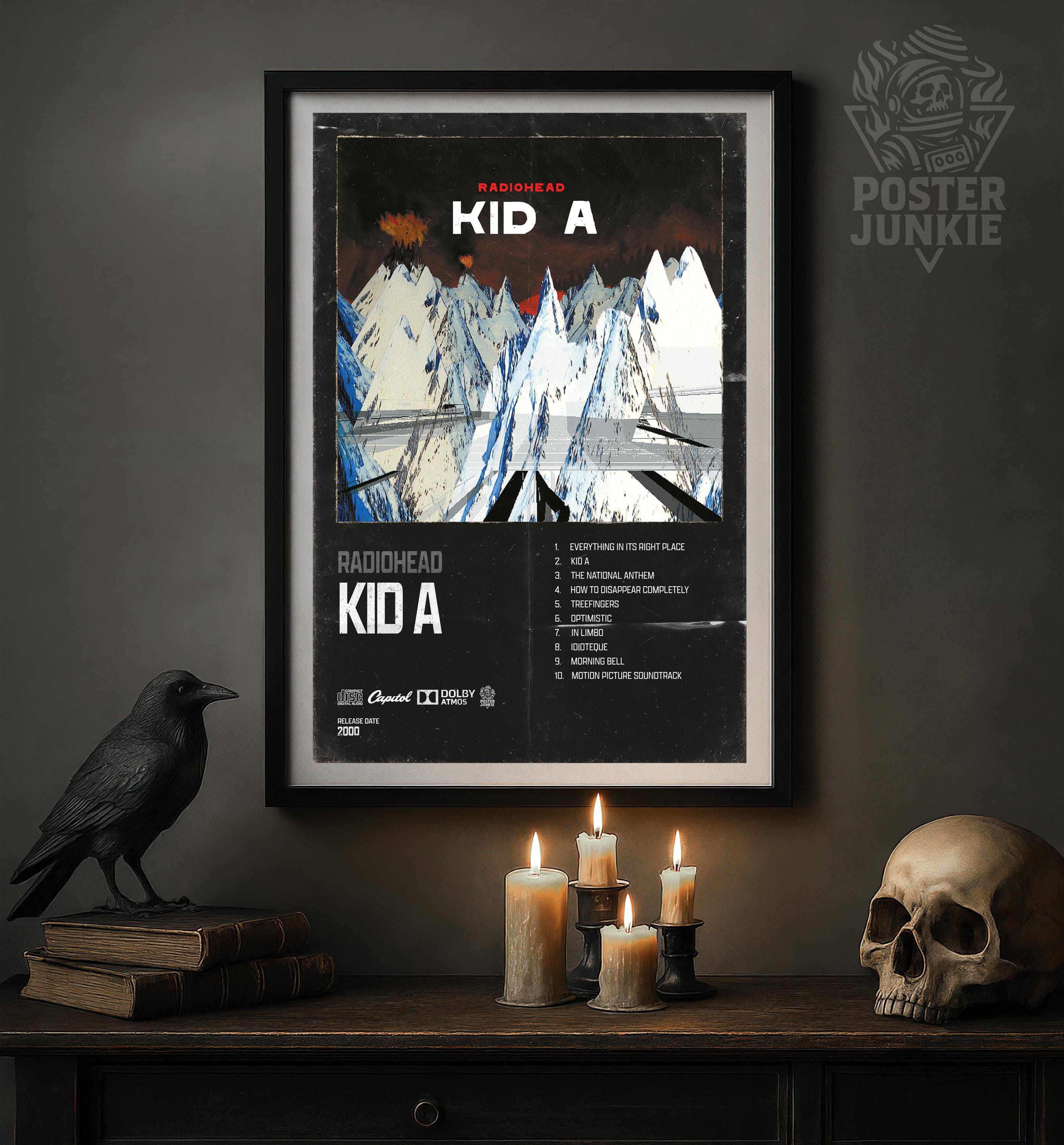 Radiohead Poster Kid A - Etsy